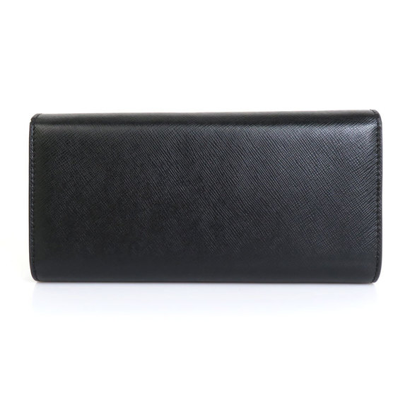 VIVIENNE WESTWOOD Bi-Fold Long Wallet Leather Black Women's r9580g - Picture 2 of 5